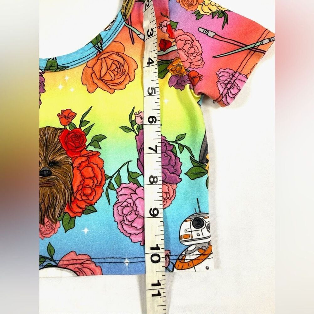 WILD RICH KIDS Girl Star Wars Mickey Crop Top Set 7/8 Galaxy Y2K Inspired - Picture 12 of 16